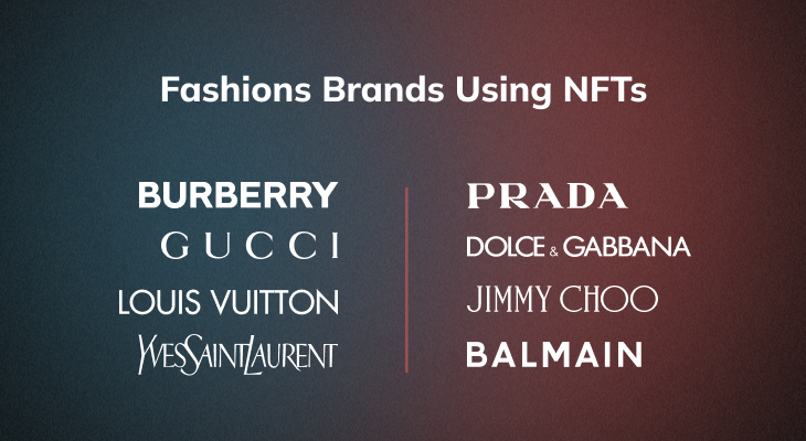 Fashion brands using NFTs